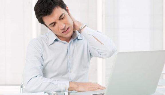 Osteochondroza cervicală de la lucrul pe un computer